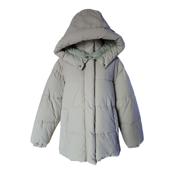 Yellow-Green Puffer Winter Jacket by Zara - Picture 5 of 11